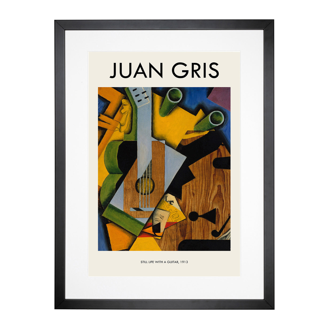 Still Life With Guitar Print By Juan Gris Framed Print Main Image