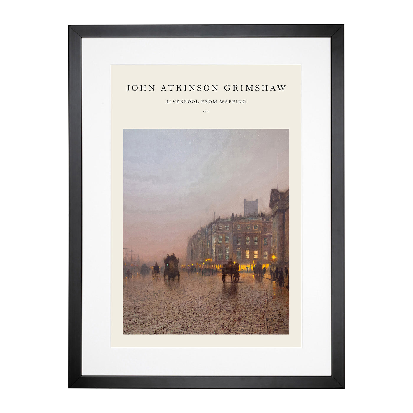 Street Scene Print By John Atkinson Grimshaw Framed Print Main Image