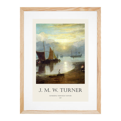 Sun Rising Through Vapour Print By Joseph-Mallord William Turner