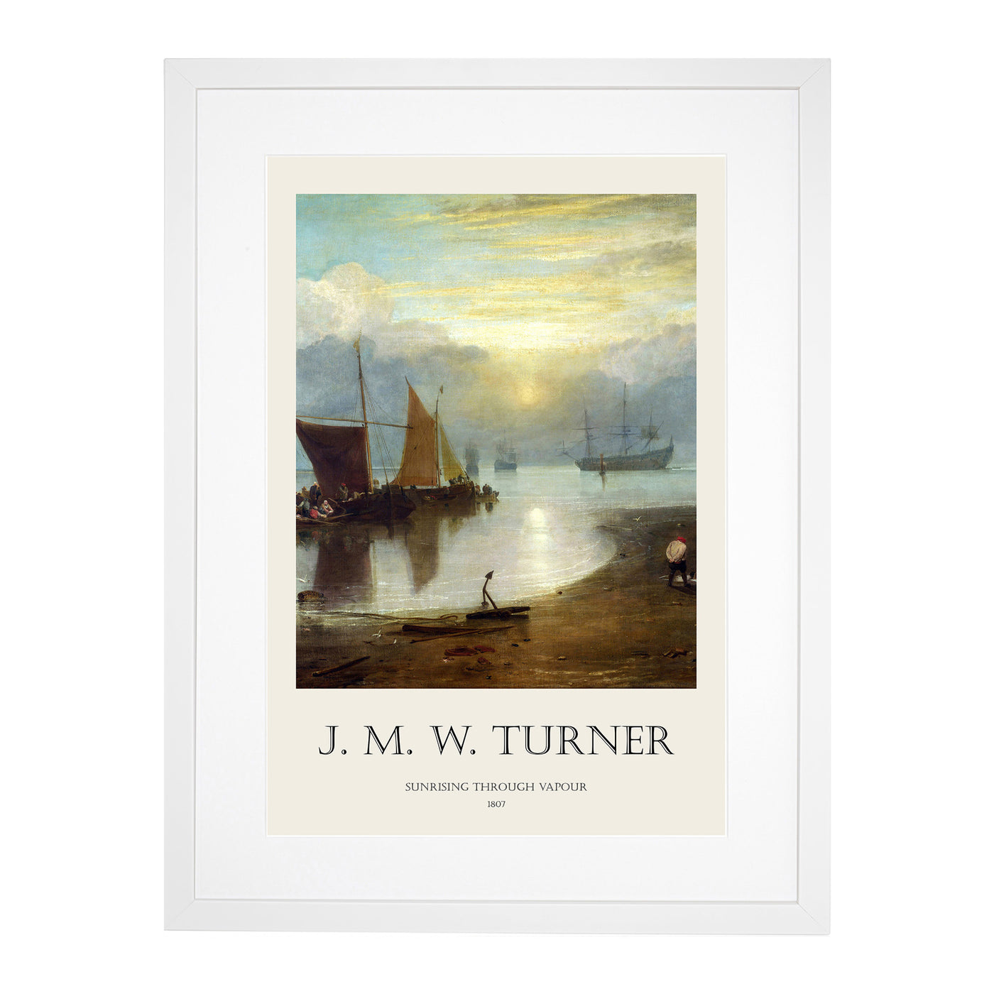 Sun Rising Through Vapour Print By Joseph-Mallord William Turner