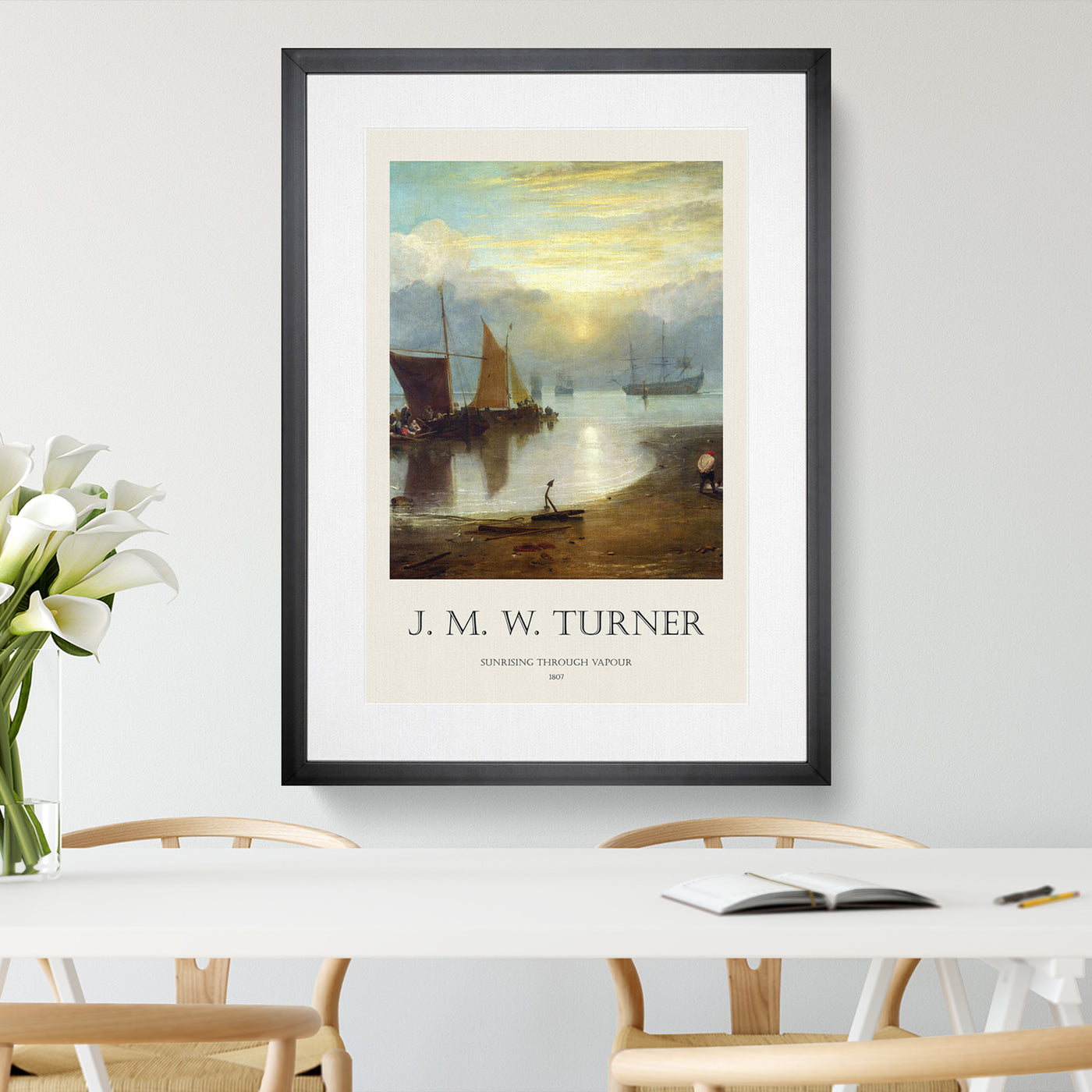 Sun Rising Through Vapour Print By Joseph-Mallord William Turner