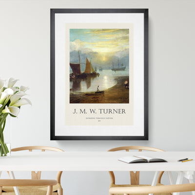 Sun Rising Through Vapour Print By Joseph-Mallord William Turner