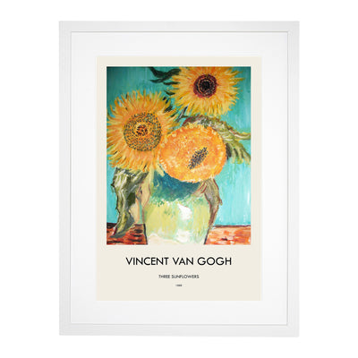 Sunflowers In A Vase Print By Vincent Van Gogh