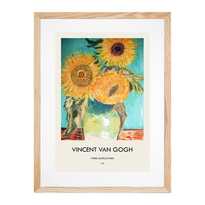 Sunflowers In A Vase Print By Vincent Van Gogh