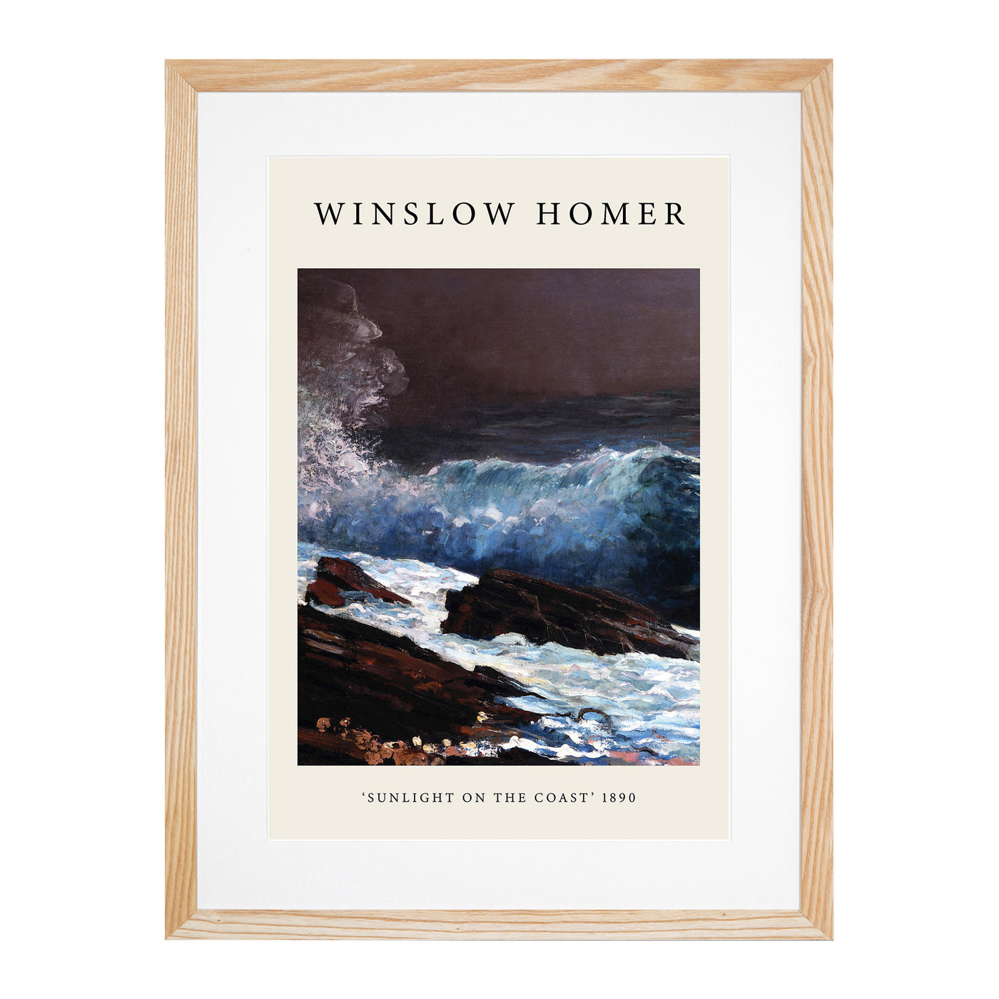 Sunlight On The Coast Print By Winslow Homer