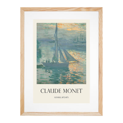 Sunrise Over The Boats Print By Claude Monet