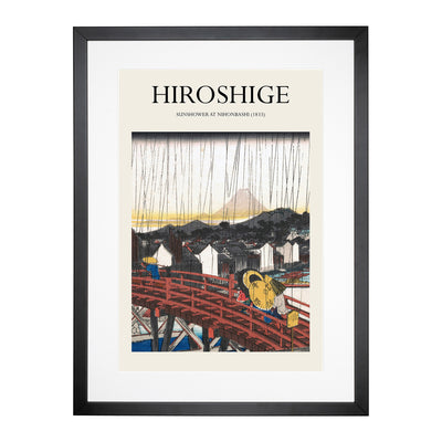Sunshower At Nihonbashi Print By Utagawa Hiroshige Framed Print Main Image