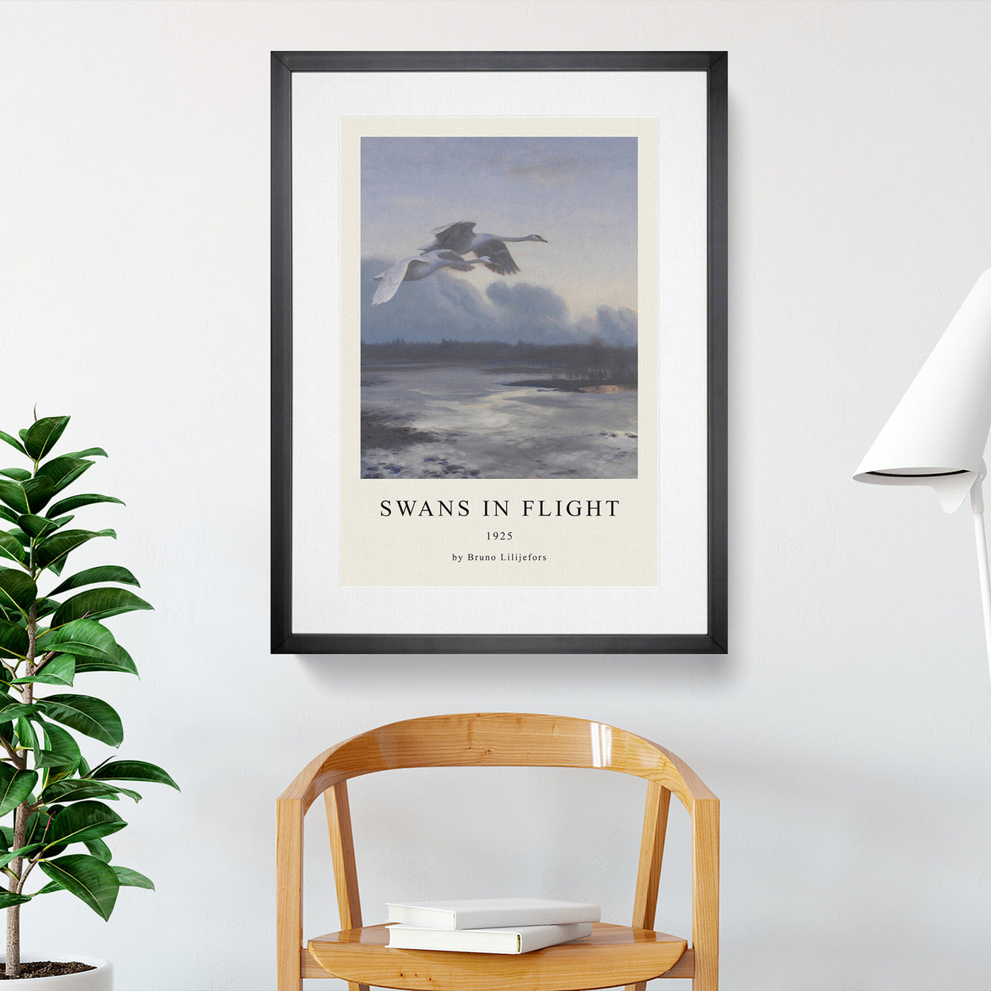 Swans In Flight Vol.1 Print By Bruno Liljefors