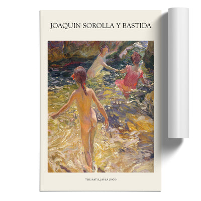 Swimming In The Sea Print By Joaquin Sorolla Y Bastida