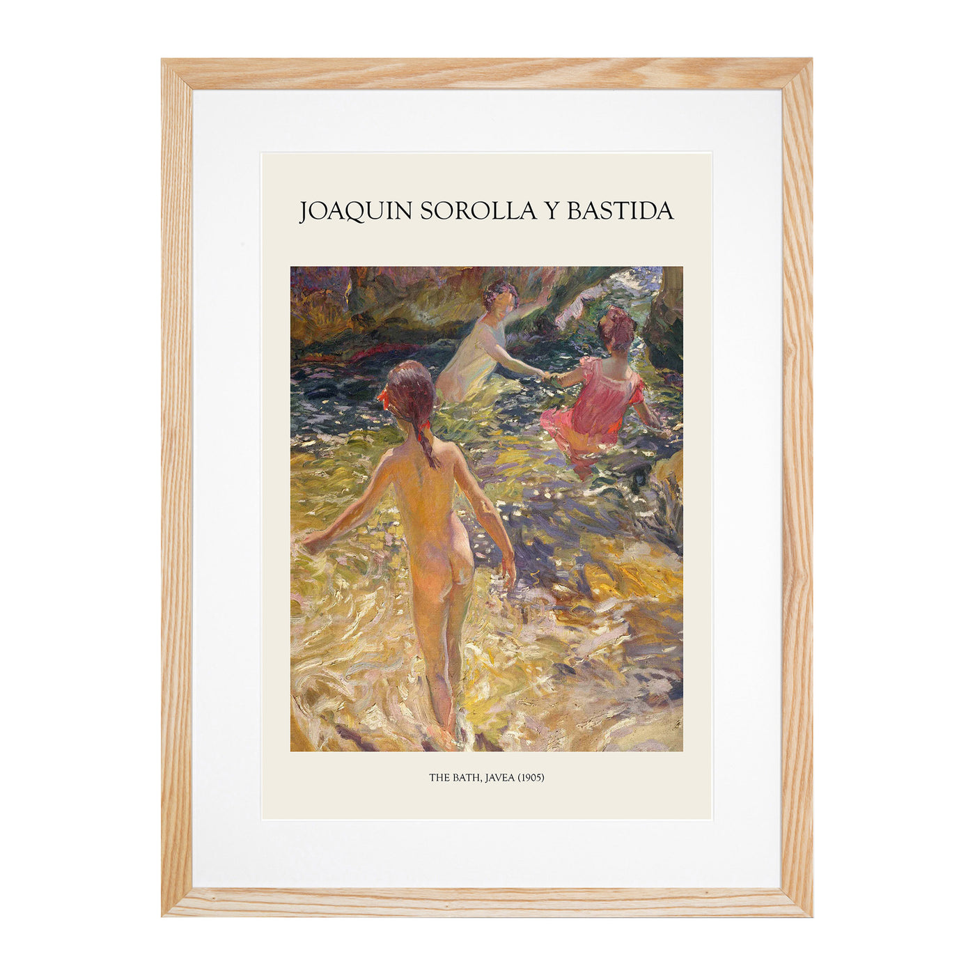 Swimming In The Sea Print By Joaquin Sorolla Y Bastida