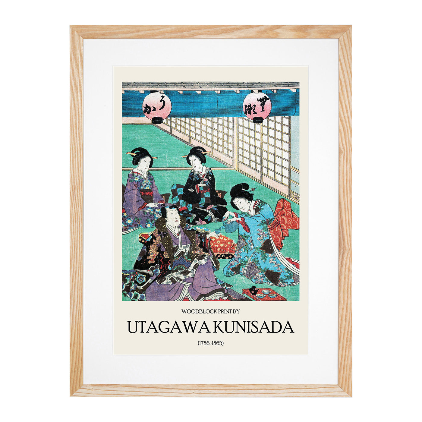Tea House Print By Utagawa Kunisada