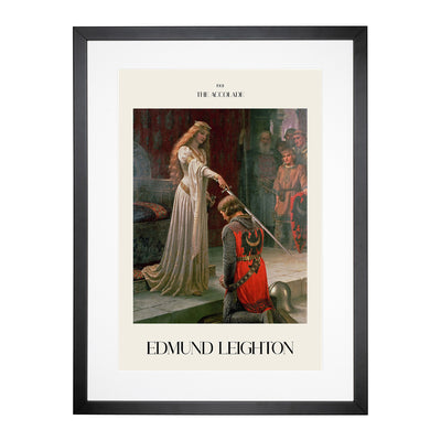 The Accolade Print By Edmund Leighton Framed Print Main Image