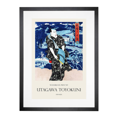 The Actor Naritaya Hakuen Print By Utagawa Toyokuni Framed Print Main Image