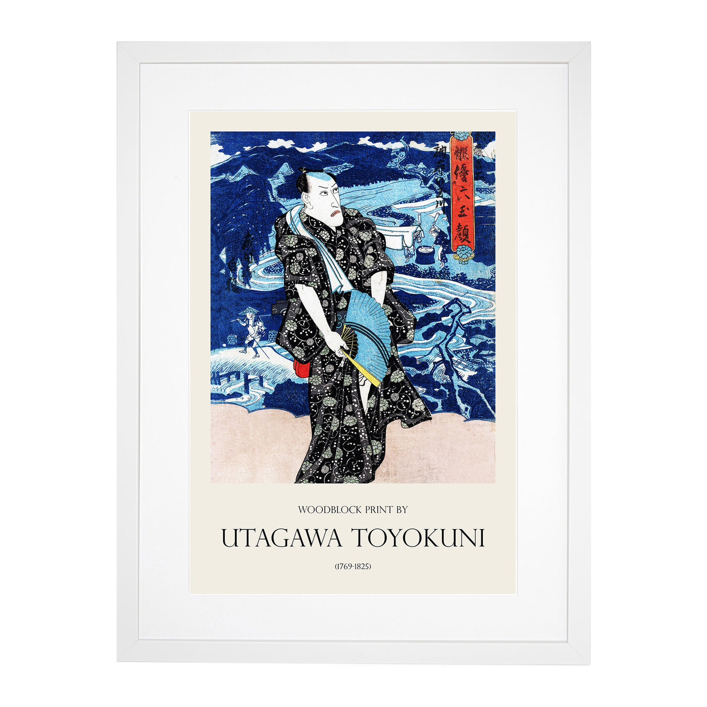 The Actor Naritaya Hakuen Print By Utagawa Toyokuni