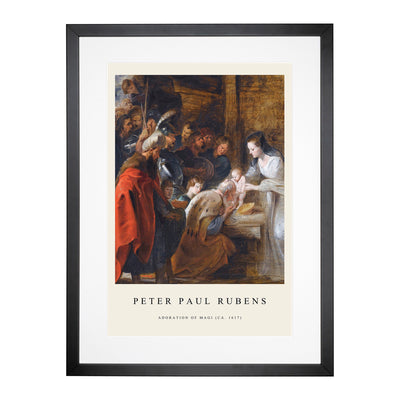 The Adoration Of The Magi Print By Peter Paul Rubens Framed Print Main Image