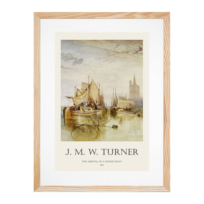 The Arrival Of A Packet Boat Print By Joseph-Mallord William Turner