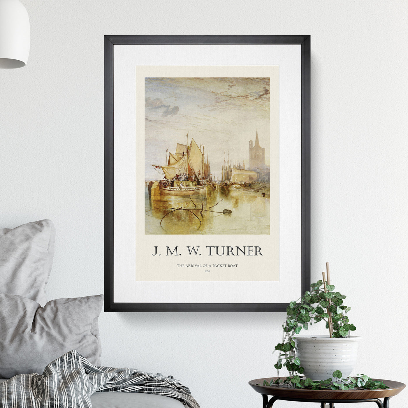 The Arrival Of A Packet Boat Print By Joseph-Mallord William Turner