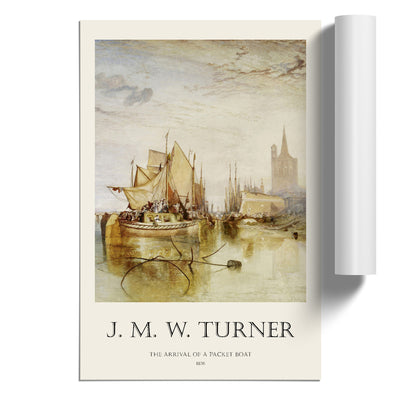 The Arrival Of A Packet Boat Print By Joseph-Mallord William Turner