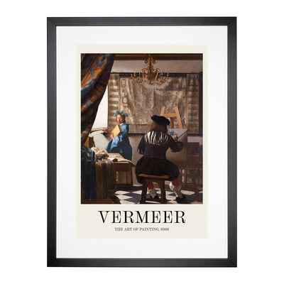 The Art Of Painting Print By Johannes Vermeer Framed Print Main Image