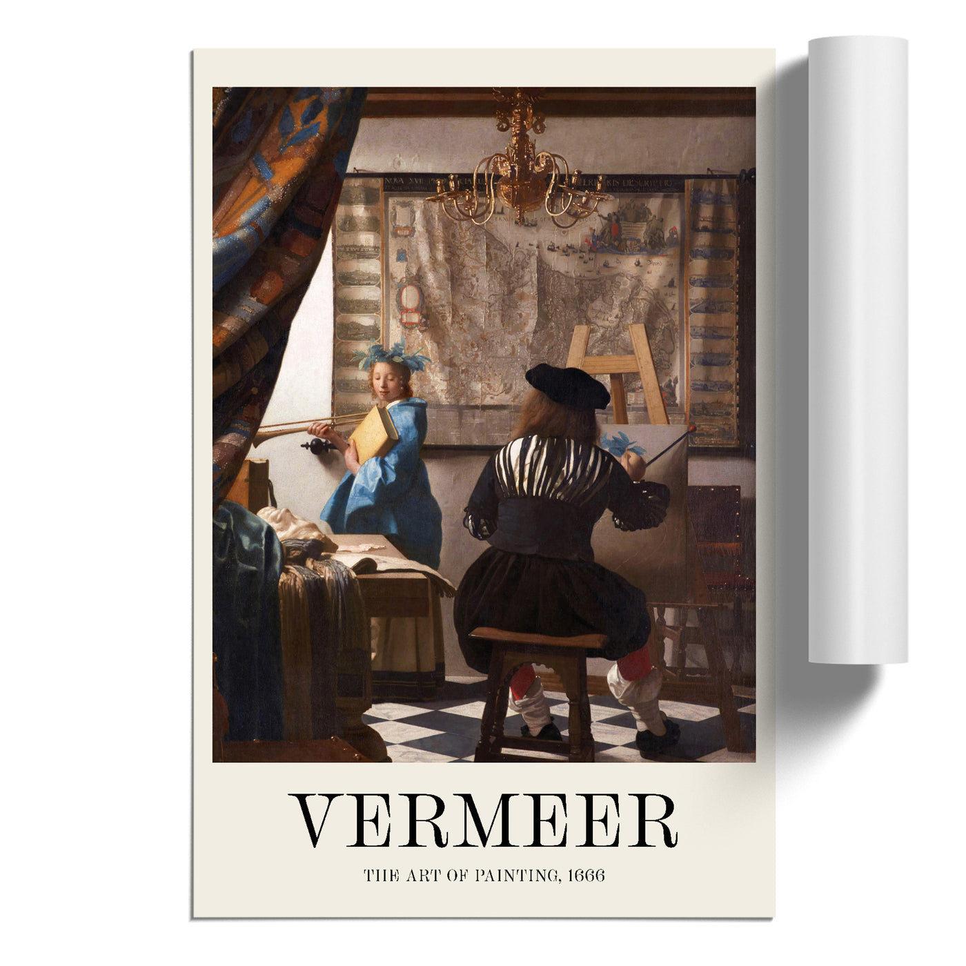 The Art Of Painting Print By Johannes Vermeer