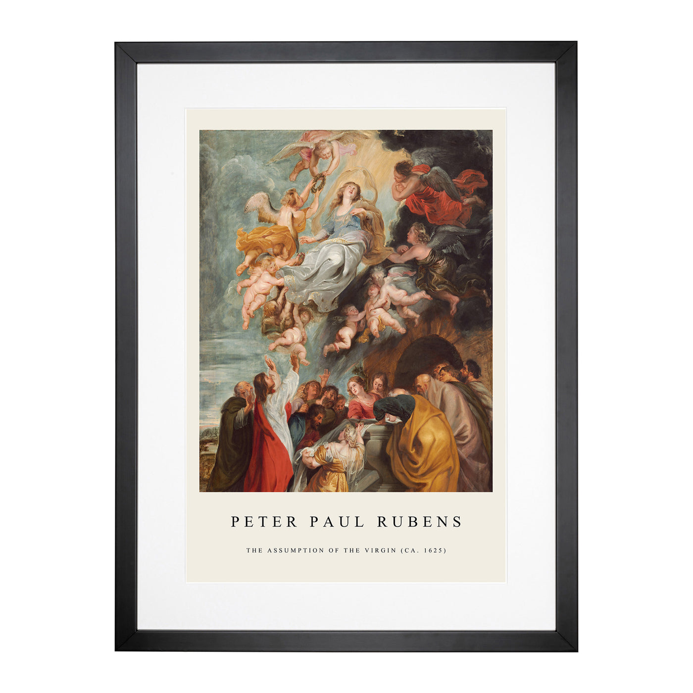 The Assumption Of The Virgin Print By Peter Paul Rubens Framed Print Main Image