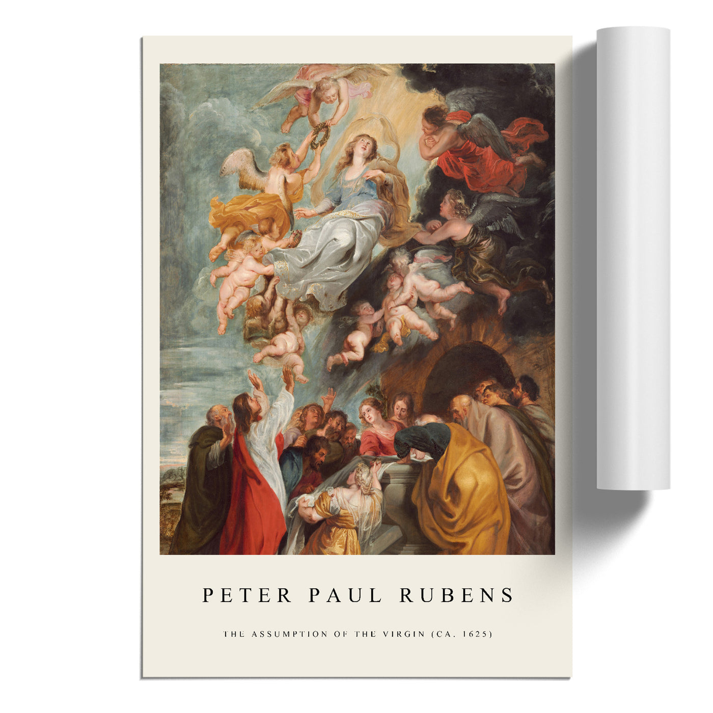 The Assumption Of The Virgin Print By Peter Paul Rubens