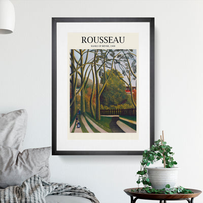 The Banks Of The Bievre Print By Henri Rousseau