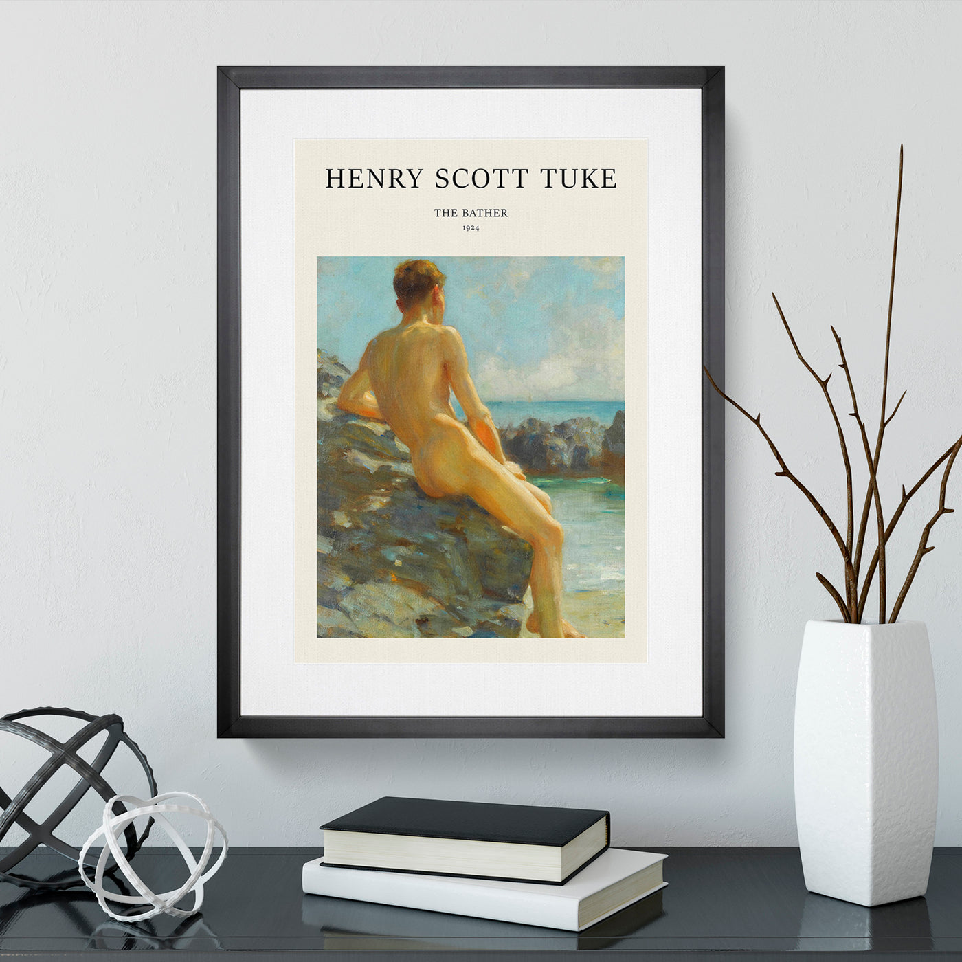 The Bather Print By Henry Scott Tuke