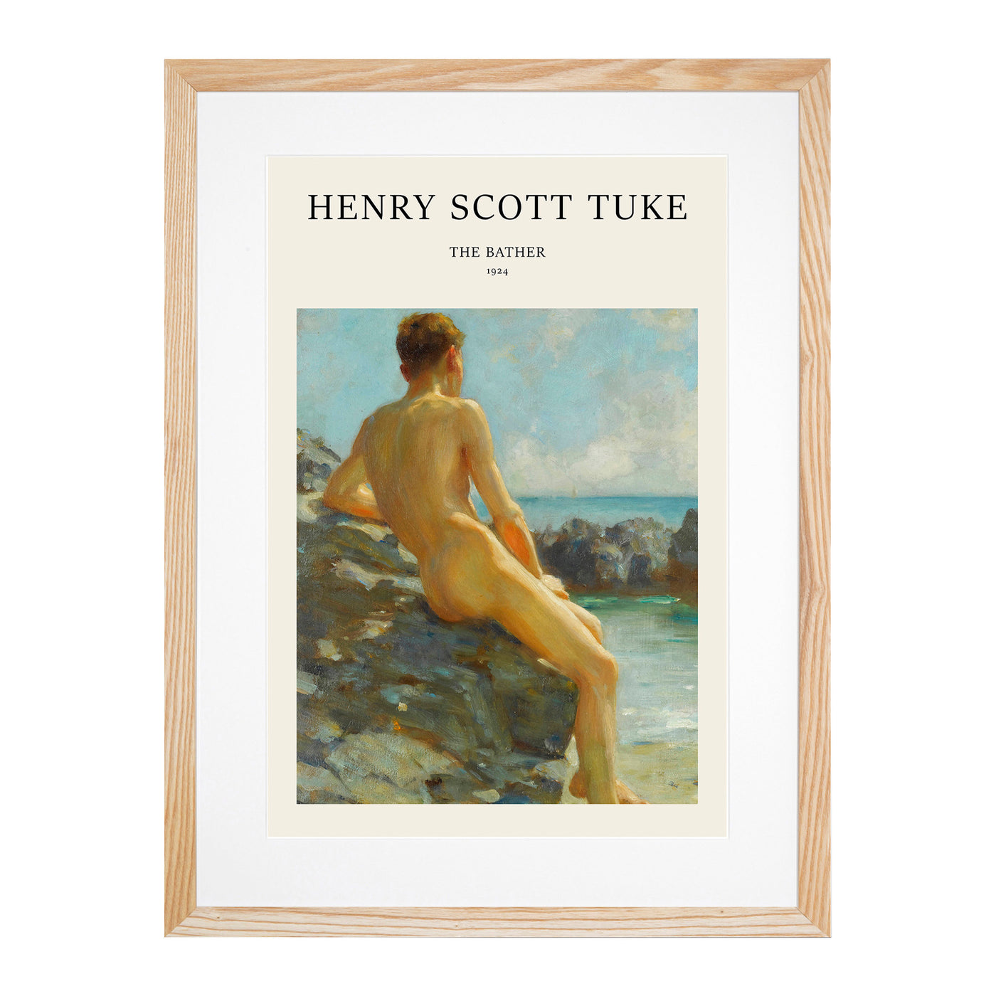 The Bather Print By Henry Scott Tuke