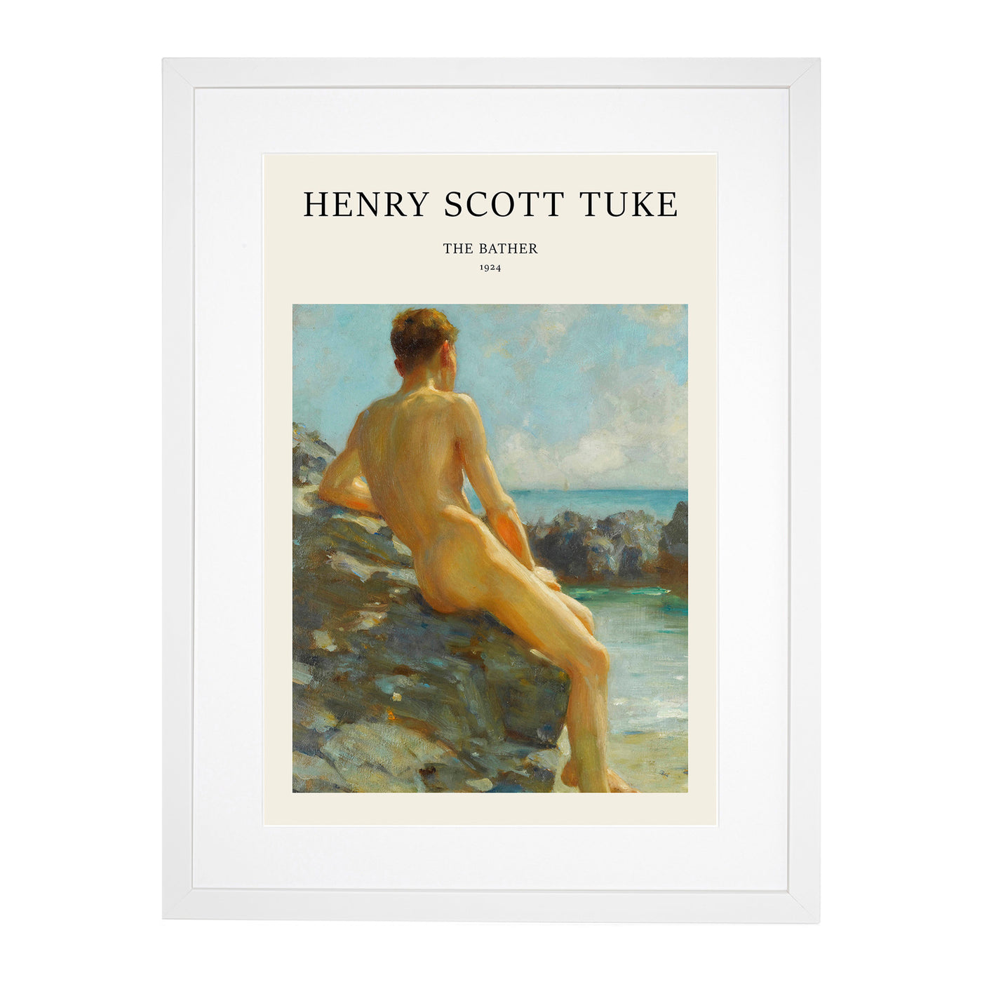 The Bather Print By Henry Scott Tuke