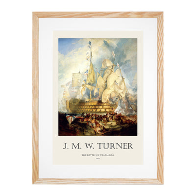 The Battle Of Trafalgar Print By Joseph-Mallord William Turner