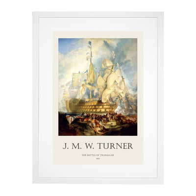 The Battle Of Trafalgar Print By Joseph-Mallord William Turner