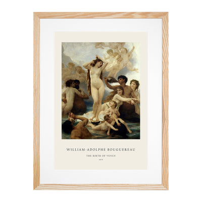 The Birth Of Venus Print By William-Adolphe Bouguereau