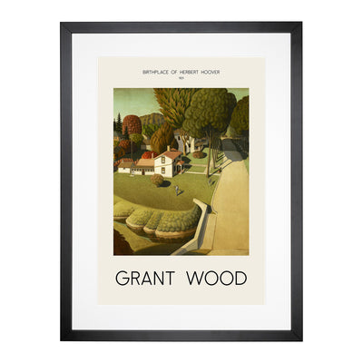 The Birthplace Of Herbert Hoover Print By Grant Wood Framed Print Main Image