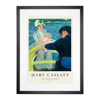 The Boating Party Print By Mary Cassatt Framed Print Main Image