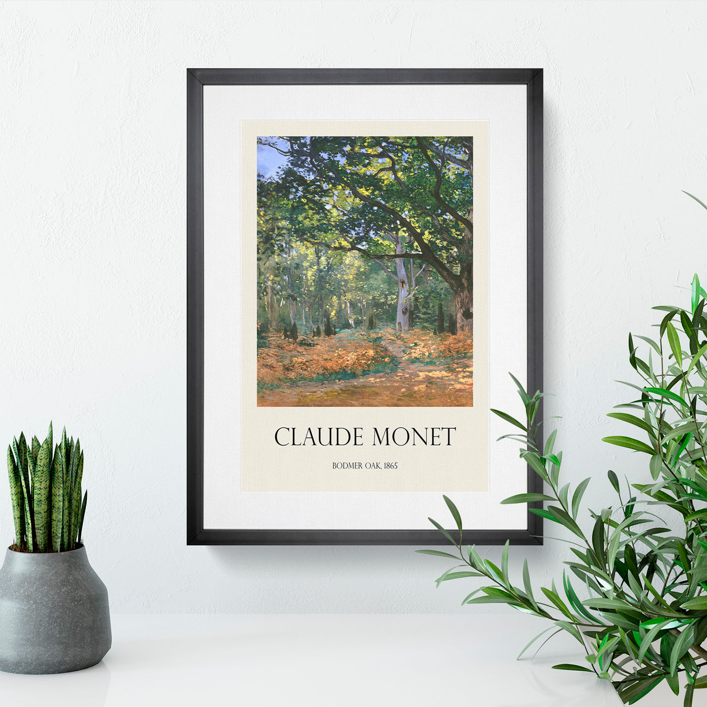 The Bodmer Oak Tree Print By Claude Monet