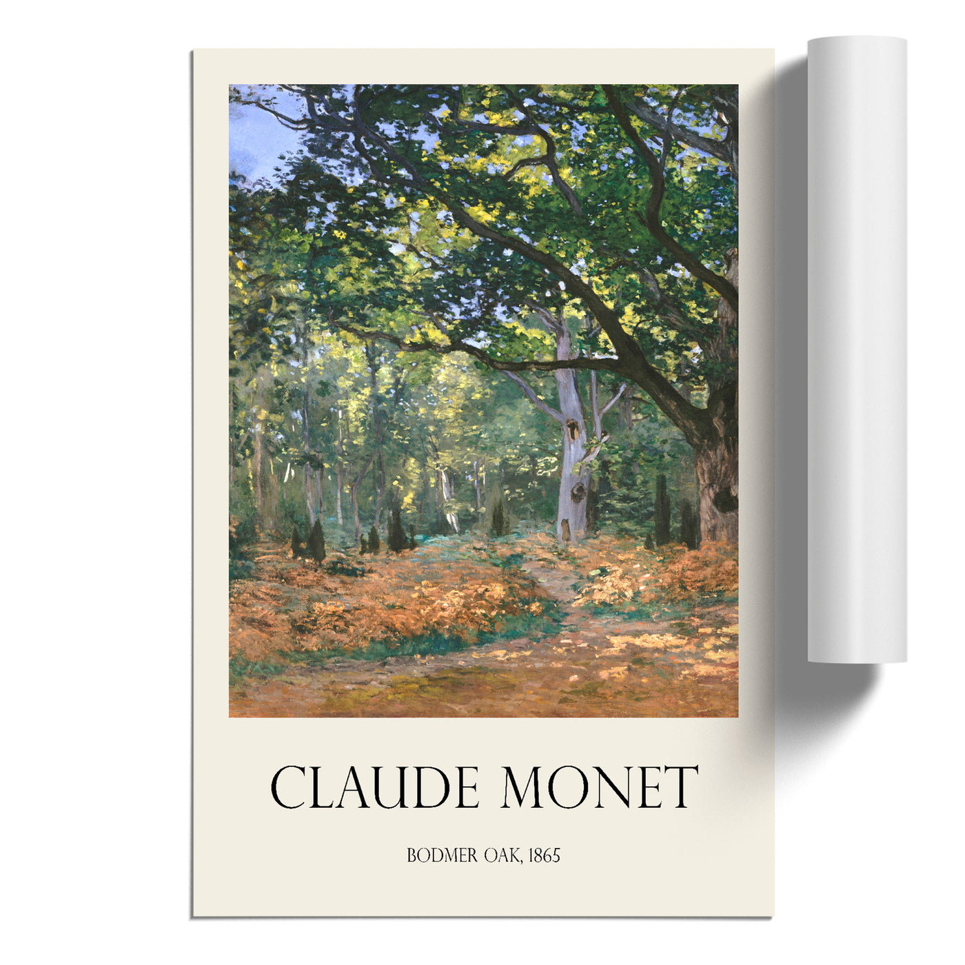 The Bodmer Oak Tree Print By Claude Monet