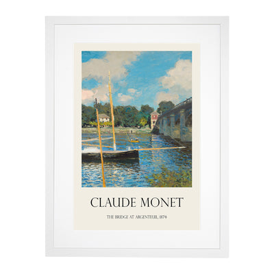 The Bridge At Argenteuil Print By Claude Monet