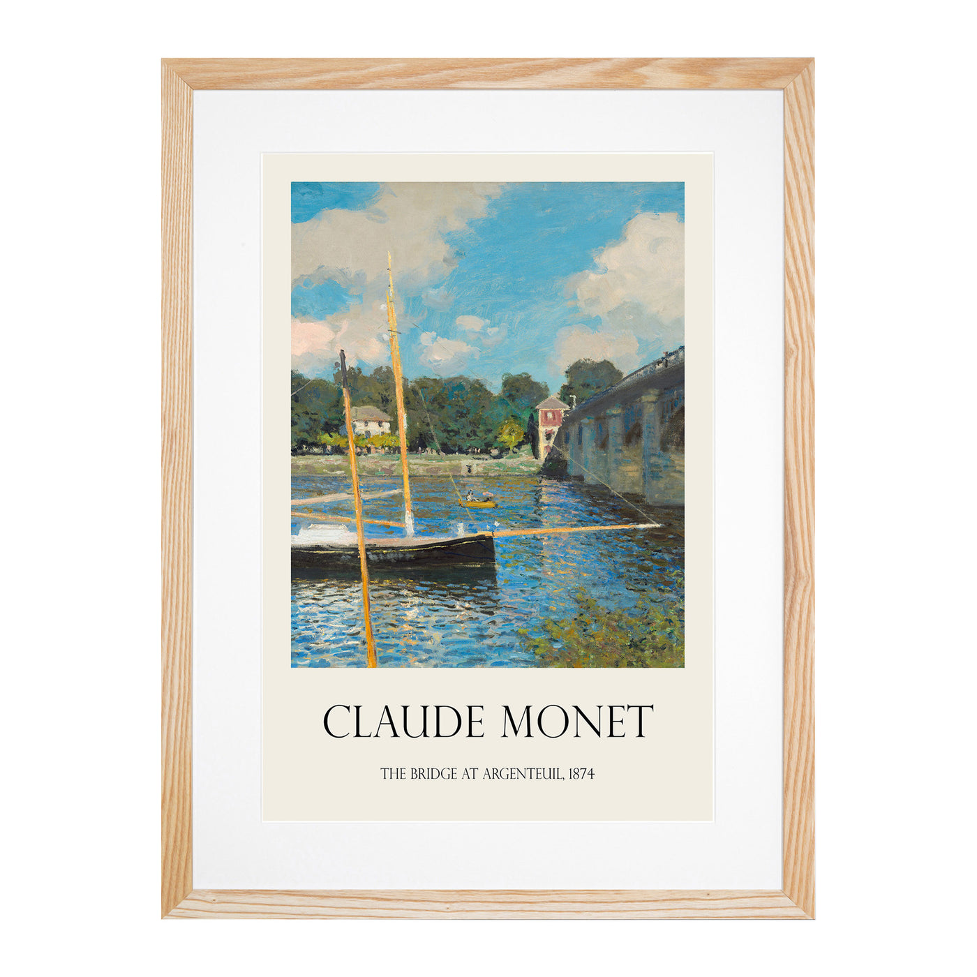 The Bridge At Argenteuil Print By Claude Monet