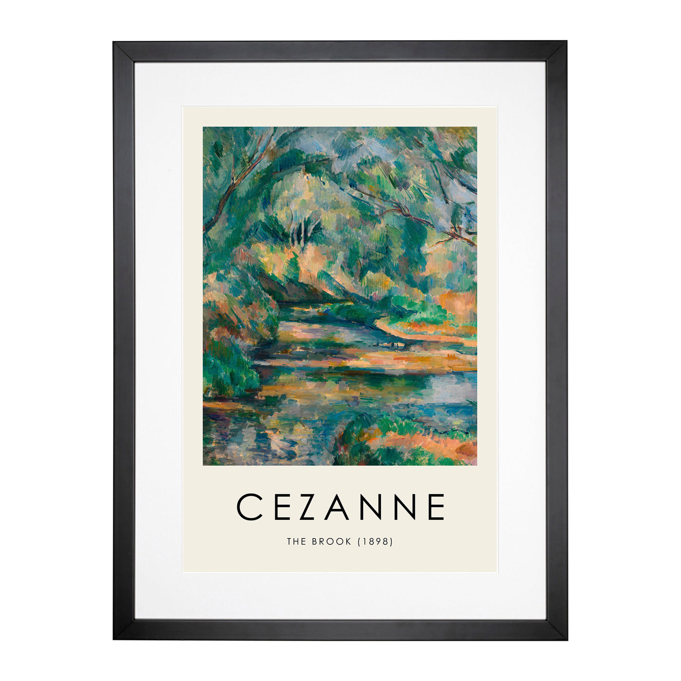 The Brook Print By Paul Cezanne Framed Print Main Image