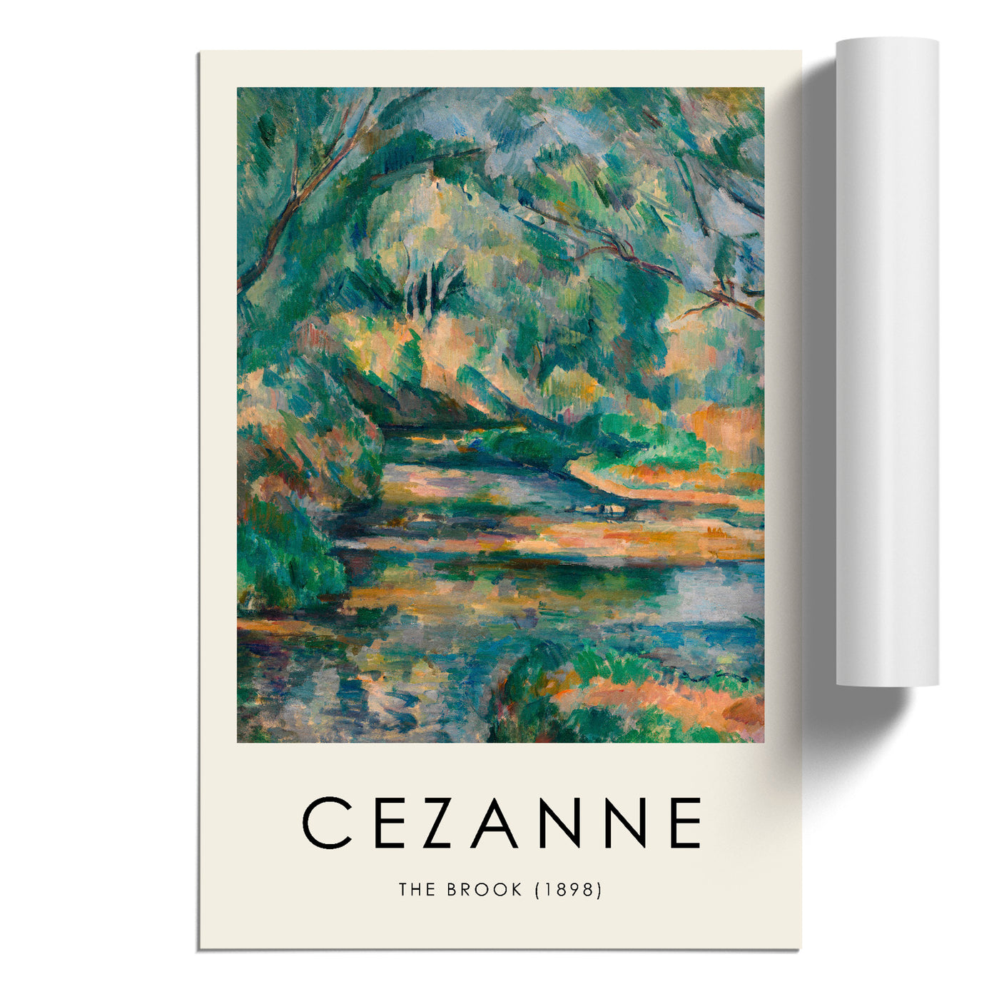 The Brook Print By Paul Cezanne