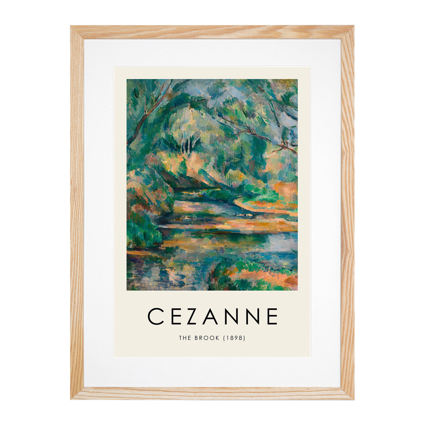 The Brook Print By Paul Cezanne