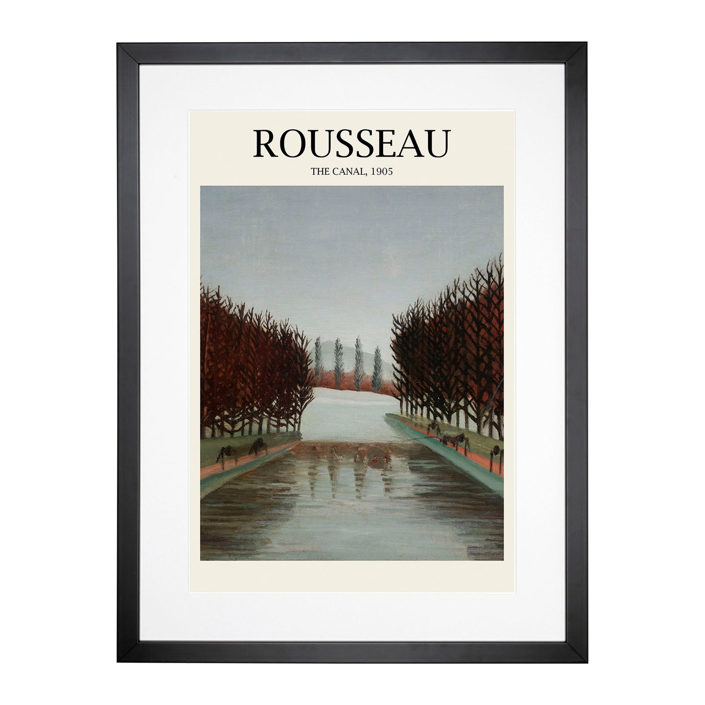 The Canal Print By Henri Rousseau Framed Print Main Image