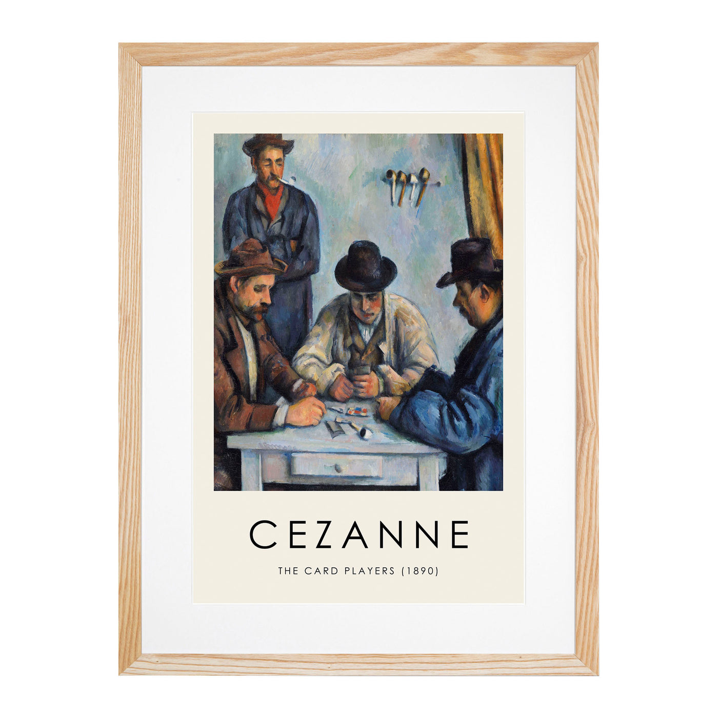 The Card Players Vol.1 Print By Paul Cezanne