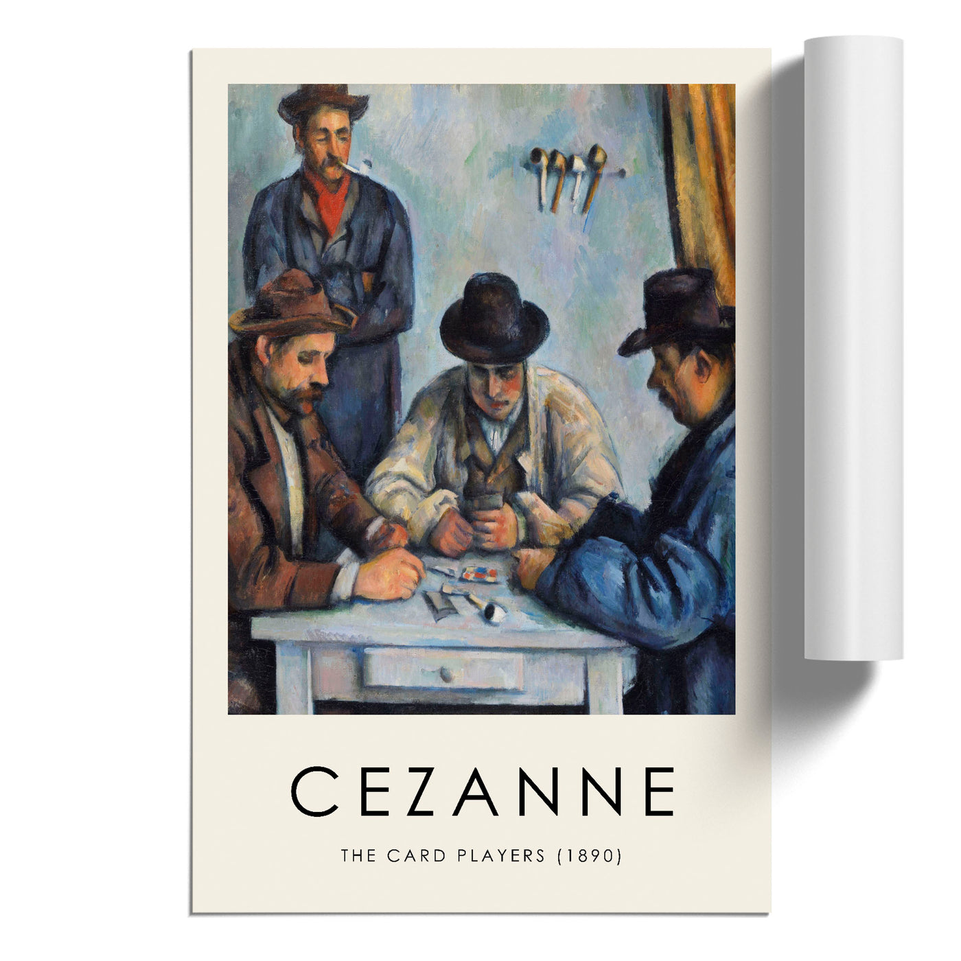 The Card Players Vol.1 Print By Paul Cezanne