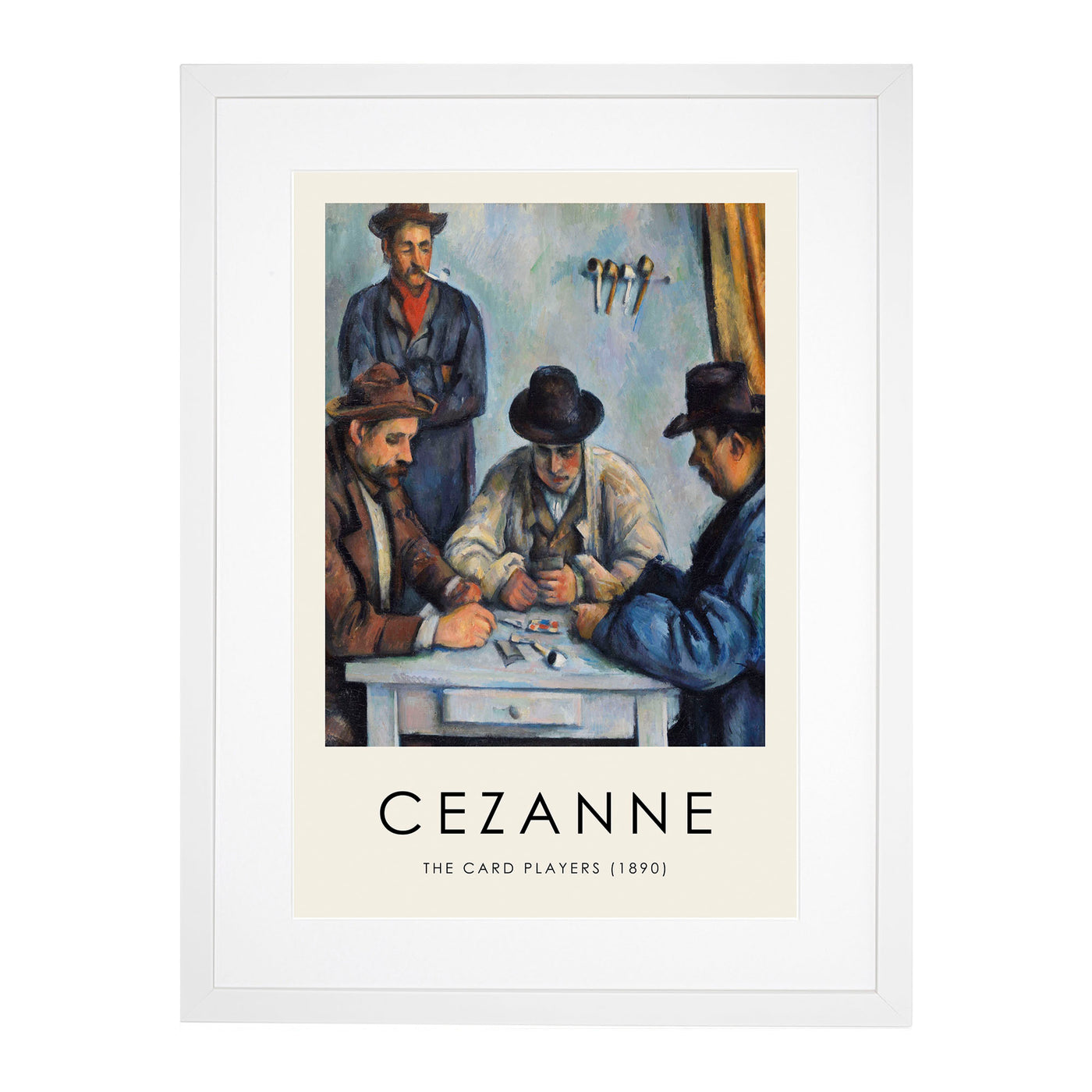 The Card Players Vol.1 Print By Paul Cezanne