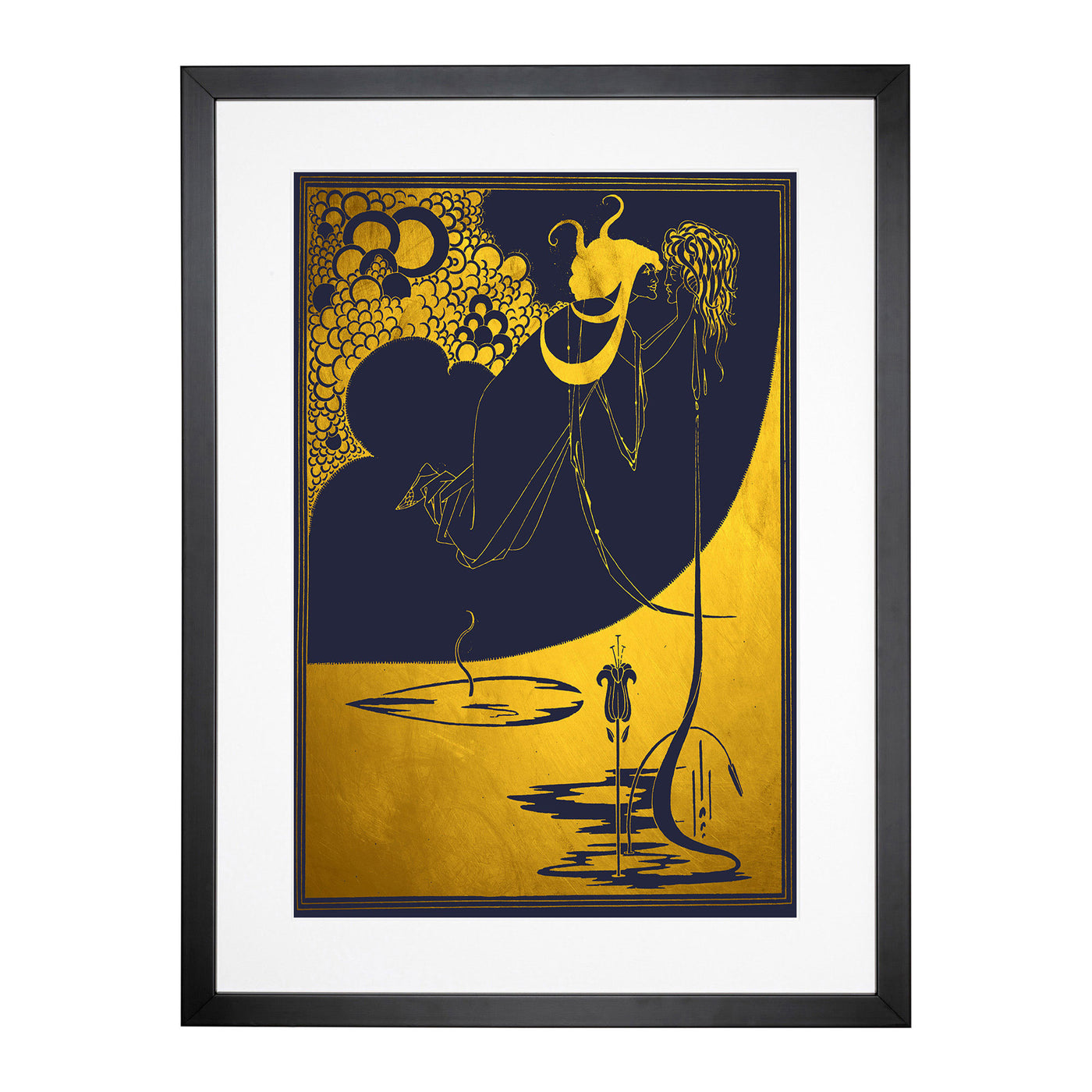 The Climax In Gold By Aubrey Beardsley Framed Print Main Image