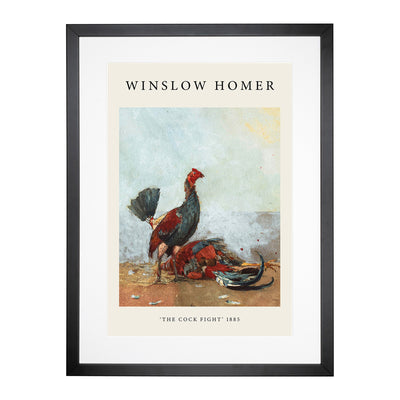 The Cock Fight Print By Winslow Homer Framed Print Main Image