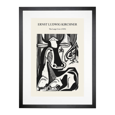 The Cow Print By Ernst Ludwig Kirchner Framed Print Main Image