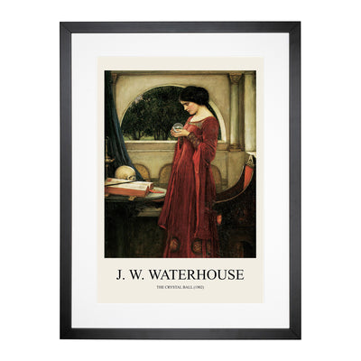 The Crystal Ball Print By John William Waterhouse Framed Print Main Image